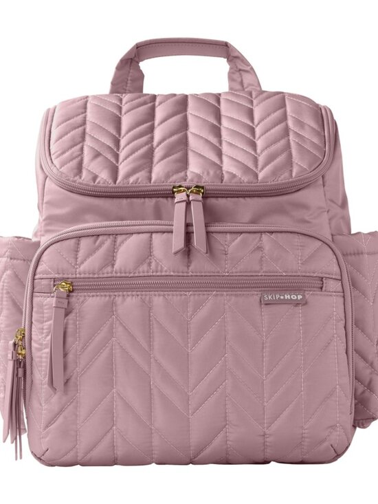Skip Hop Diaper Bag Backpack Bundle Forma Multi-Function Travel Mauve Mist NEW main image 10